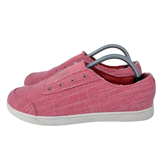 Spenco Santa Maria Slip On Sneakers Womens Size 10 Pink Canvas Low Top Round Toe - Picture 2 of 10